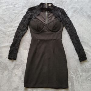 Black Lace cocktail mini dress